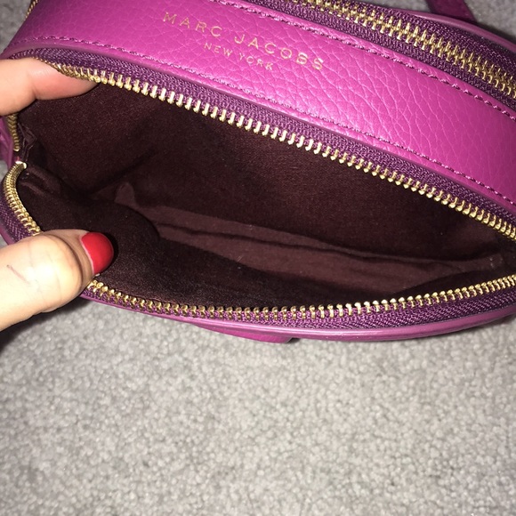 NWOT Marc Jacobs Dark Magenta Leather Bag - Picture 5 of 9